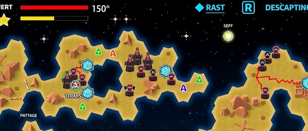 Spectacle Star Master Advanced Navigation Map Spectacle Star Master player strategy guide showing a cosmic map with optimal resource gathering routes