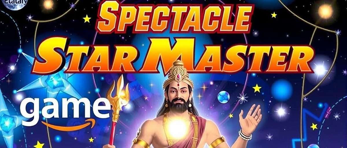 Spectacle Star Master Official Cover Art Spectacle Star Master game cover showing cosmic scene with Indian mythological characters and star constellations