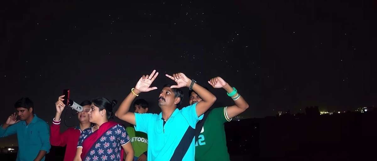 Spectacle Star Master Community Star-Gazing Event Spectacle Star Master community star-gazing event in Mumbai with players using telescopes and smartphones